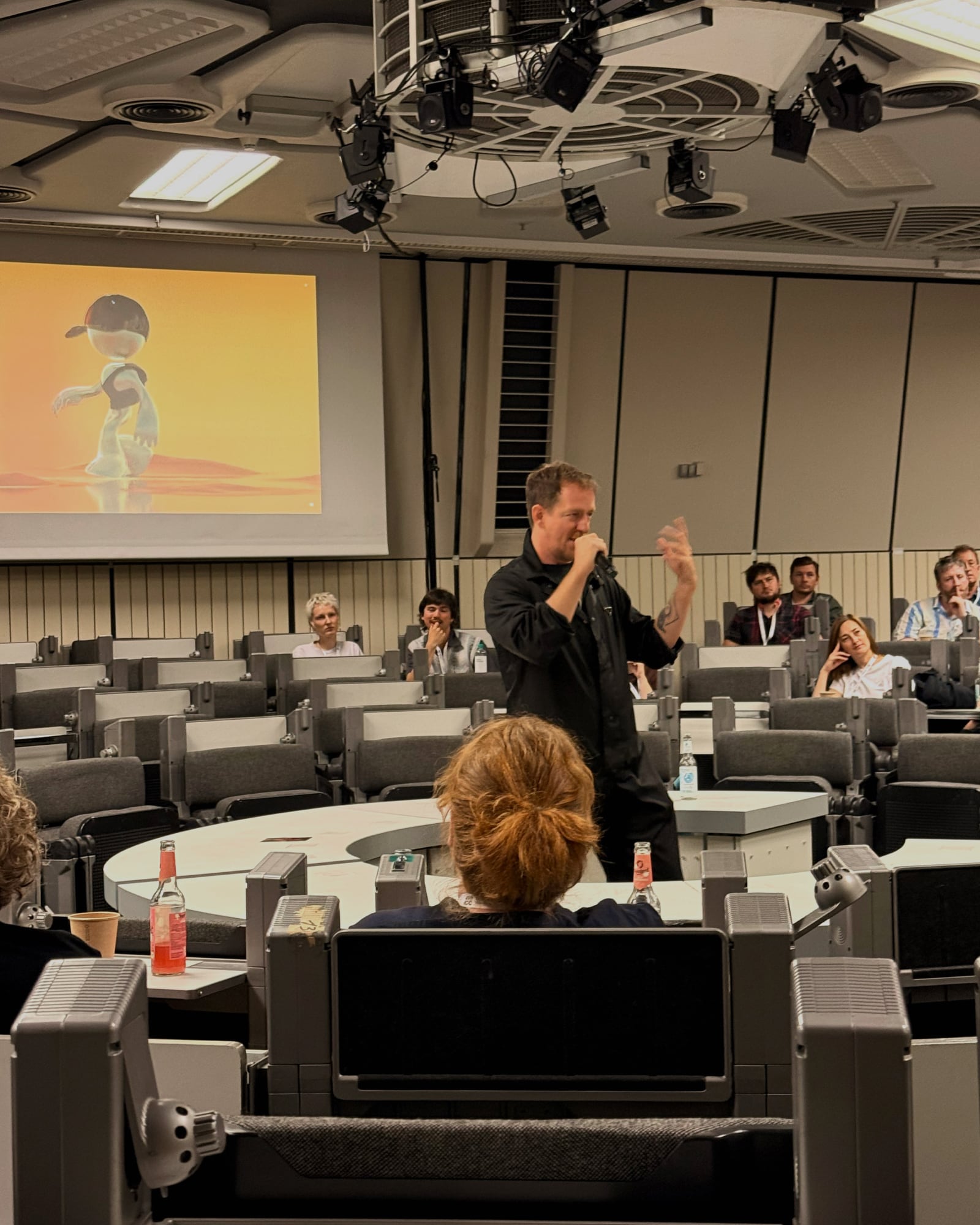 Romano Casellini speaking at ICC Berlin Form/Future Conference