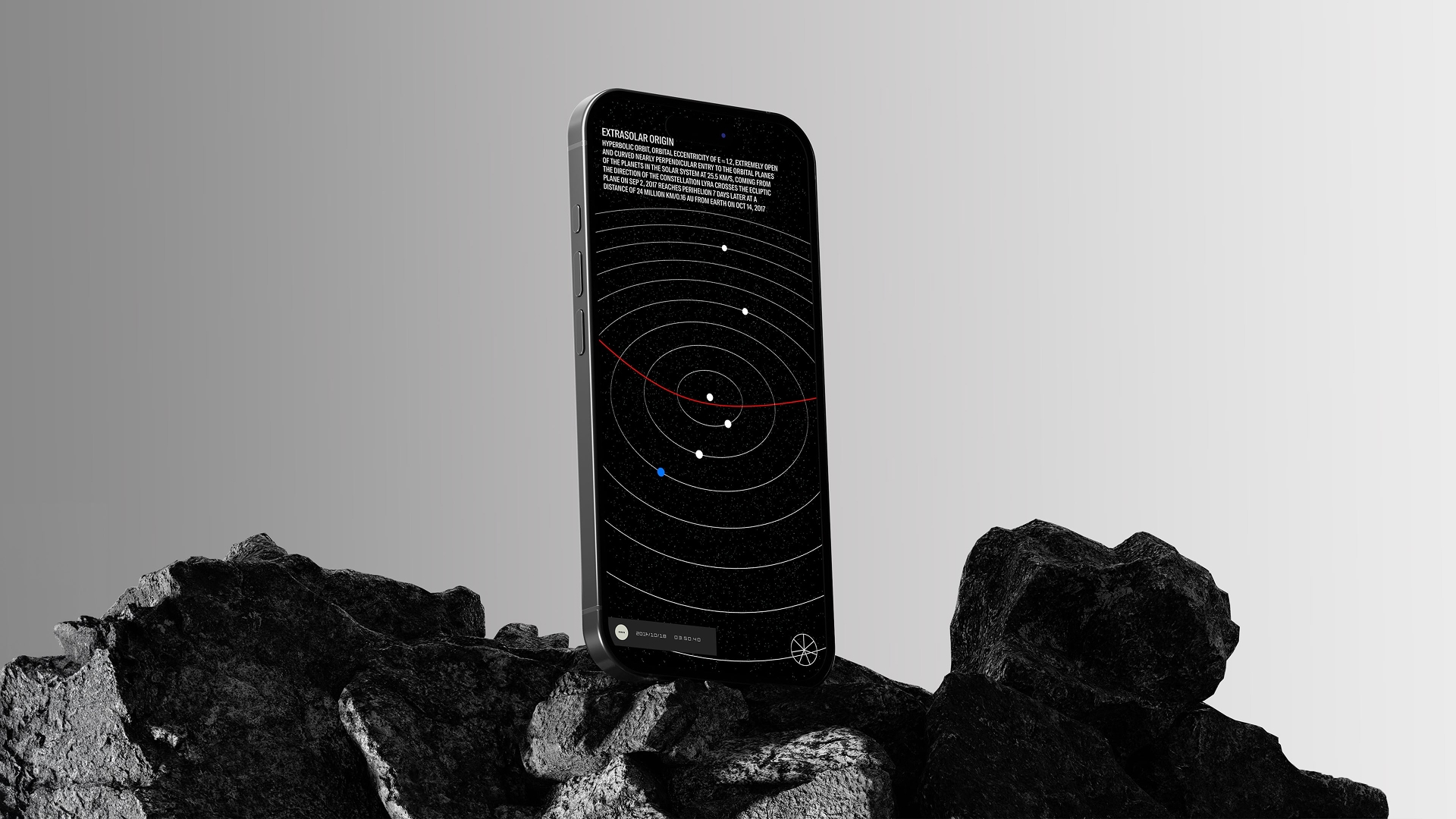 Outeach - interactive storytelling about Oumuamua by ROCANI